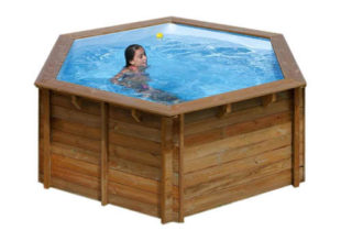 GRE bazén s drevenou konštrukciou 4,0 x 1,19 m