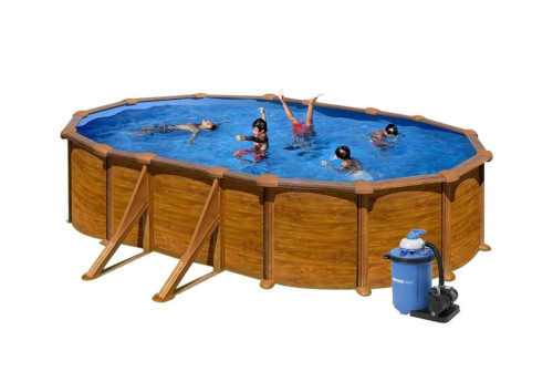 Moderný nadzemný bazén s pieskovou filtráciou