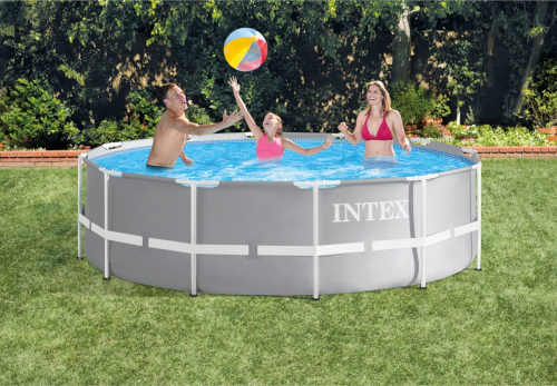 Kruhový bazén s pevnou konštrukciou Intex