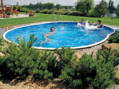 Vysokokvalitný oválny nadzemný bazén