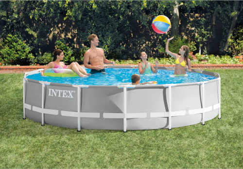 Kvalitný kruhový rodinný bazén Intex