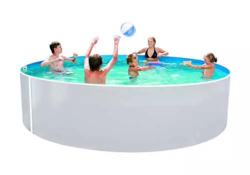 Praktický záhradný bazén s kruhovým dizajnom