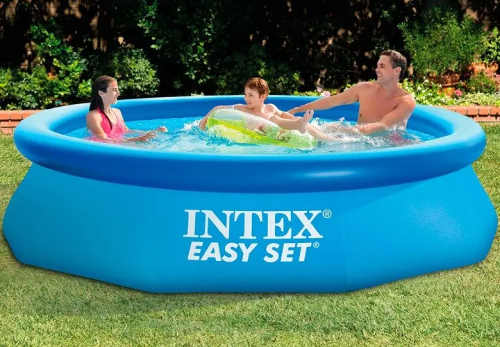 Samonosný nadzemný bazén s nafukovacím horným okrajom Intex Easy Set 3,05 x 0,76 m