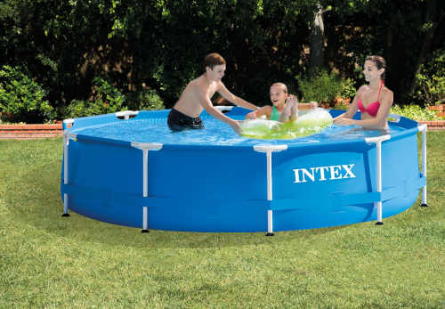 Kruhový bazén Intex s pevnou konštrukciou