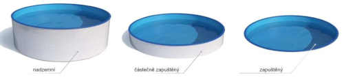 Veľký kruhový bazén z kvalitného materiálu