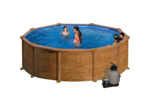 Celoročný nadzemný kruhový bazén 5,5 m s filtráciou
